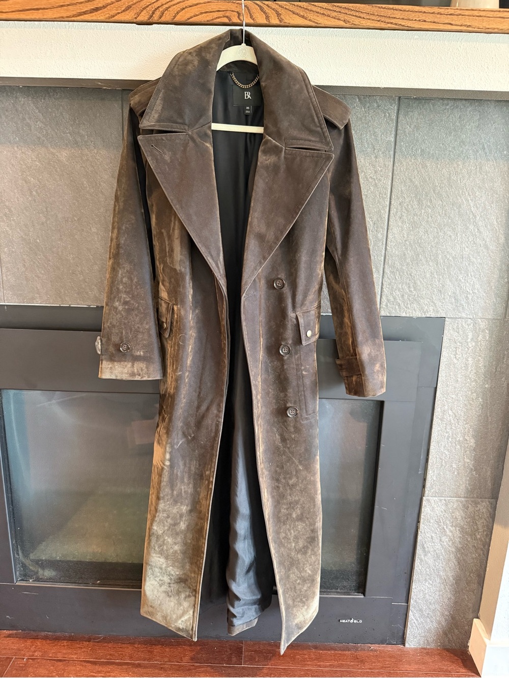 Banana Republic Brown Long Trench Coat